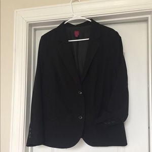 Plus size black suit jacket separate